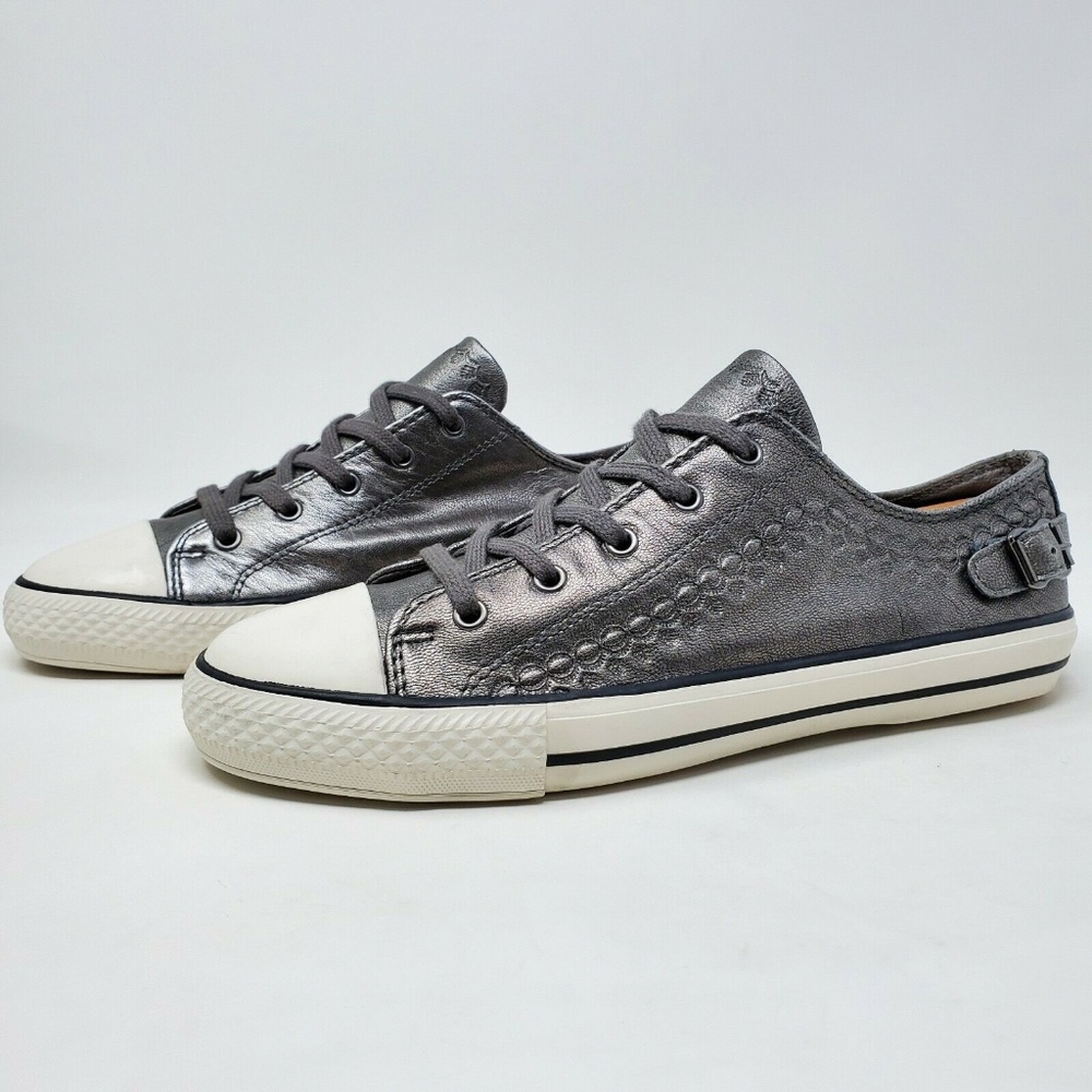 ASH Limited Womens Sneakers Silver Gray Virgo Lace - Picture 2 of 7